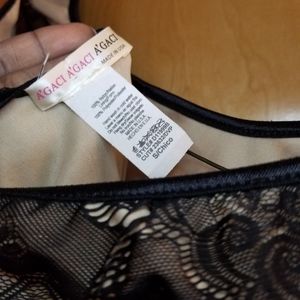 A'Gaci body contour dress sheer sleeves